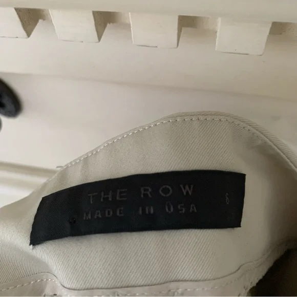 The Row Creme Cropped Skinny Pants Equestrian - Picture 3 of 5